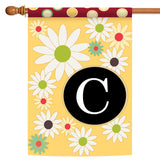Floral Monogram-C Flag image 5