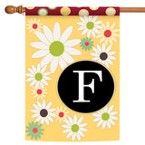 Floral Monogram-F Flag image 5