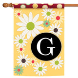 Floral Monogram-G Flag image 5