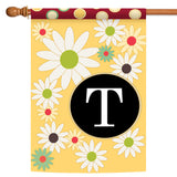 Floral Monogram-T Flag image 5
