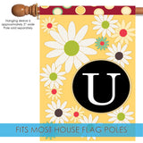 Floral Monogram-U Flag image 4