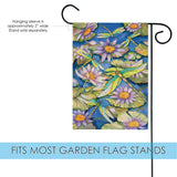 Waterlilies & Dragonflies Flag image 3
