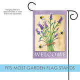 Lavender Welcome Flag image 3