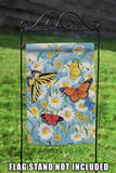 Butterflies And Daisies Flag image 7