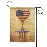 Patriotic Heart And Star Flag image 1