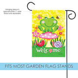 Welcome Froggie And Friends Flag image 3