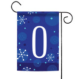 Winter Snowflakes Monogram O Flag image 1
