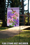 Hummingbird and Flowers Flag image 7