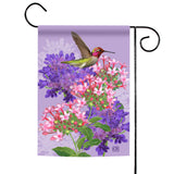 Hummingbird and Flowers Flag image 1