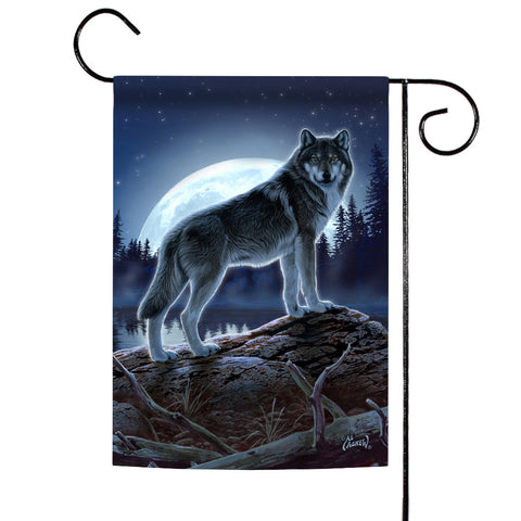 Full Moon Wolf Flag image 1