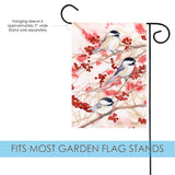 Chickadees and Berries Flag image 3
