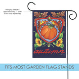 Autumn Pumpkin Crest Flag image 3