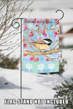 Winter Woods Chickadee Flag image 7