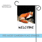 Winter Welcome Fox Flag image 3