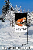Winter Welcome Fox Flag image 7