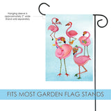 Festive Flamingo Flag image 3