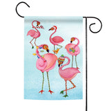 Festive Flamingo Flag image 1
