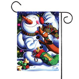 Snowman's Best Friend Flag image 1