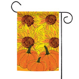 Sunflowers and Pumpkins Flag image 1