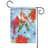 Poinsettia Cardinals Flag image 1