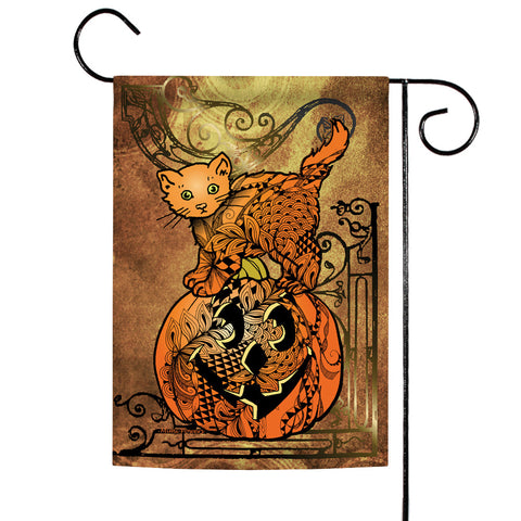 Tangle Cat and Pumpkin Flag image 1