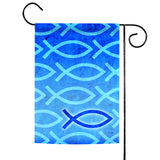Ichthys - Jesus Fish Flag image 1