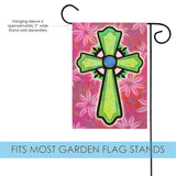 Pink and Green Cross Flag image 3