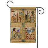 Faith Hope Love Peace Flag image 1