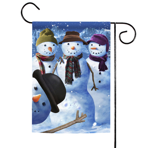 Snowman Photobomb Flag image 1