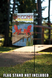 Rustic Cabin Living-Welcome to the Adirondacks Flag image 7