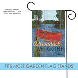 Rustic Lake Life-Adirondack Welcome Flag image 3