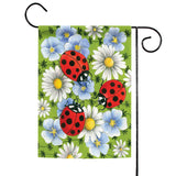 Flowers & Ladybugs Flag image 1