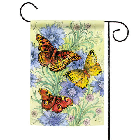 Flowers & Butterflies Flag image 1