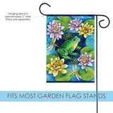 Frog & Waterlilies Flag image 3