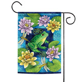 Frog & Waterlilies Flag image 1