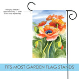 Poppies Posing Flag image 3