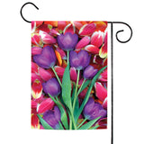Purple Tulips Flag image 1