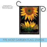 Sunflowers On Black Flag image 3