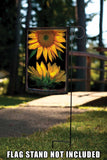 Sunflowers On Black Flag image 7