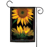 Sunflowers On Black Flag image 1