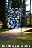 Blue Butterfly Welcome Flag image 7