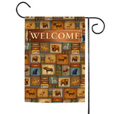Quilted Wilderness Welcome Flag image 1