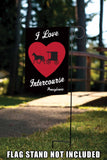 I Love Intercourse Flag image 7