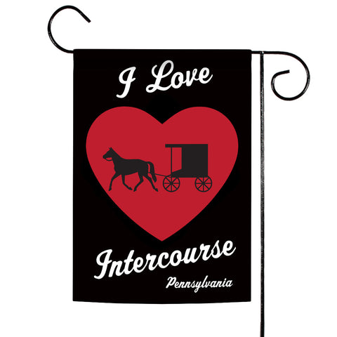 I Love Intercourse Flag image 1