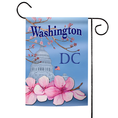 Washington Cherry Blossoms Flag image 1