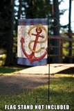 Rustic Anchor And Compass-Key West Flag image 7