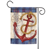 Rustic Anchor And Compass-Key West Flag image 1