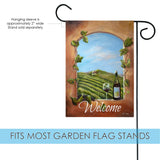 Vineyard View Welcome Flag image 3