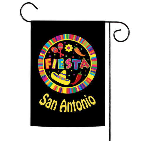 Fiesta Pin - San Antonio Flag image 1
