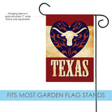Texas Longhorn Heart Flag image 3
